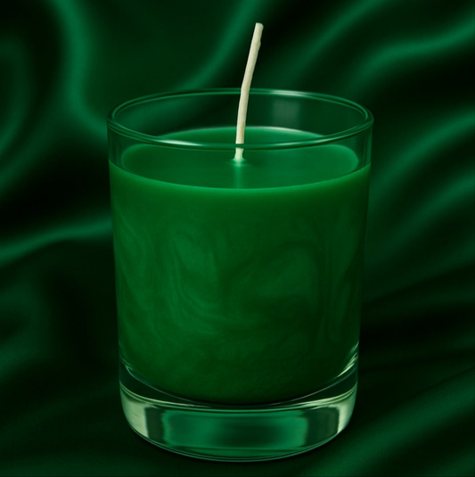 Green Marbled Candle - Scent Optional