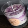 Handmade Purple Marble Candle - scents optional - Image 2