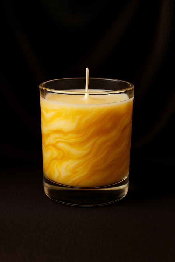 Handmade Caramel Marble Candle - scents optional