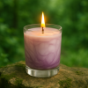 Handmade Purple Marble Candle - scents optional - Image 3