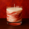 Handmade Deep Red Marble Candle - scents optional - Image 4