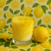 Handmade Yellow Marble Candle - scents optional - Image 2