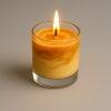 Handmade Caramel Marble Candle - scents optional - Image 4